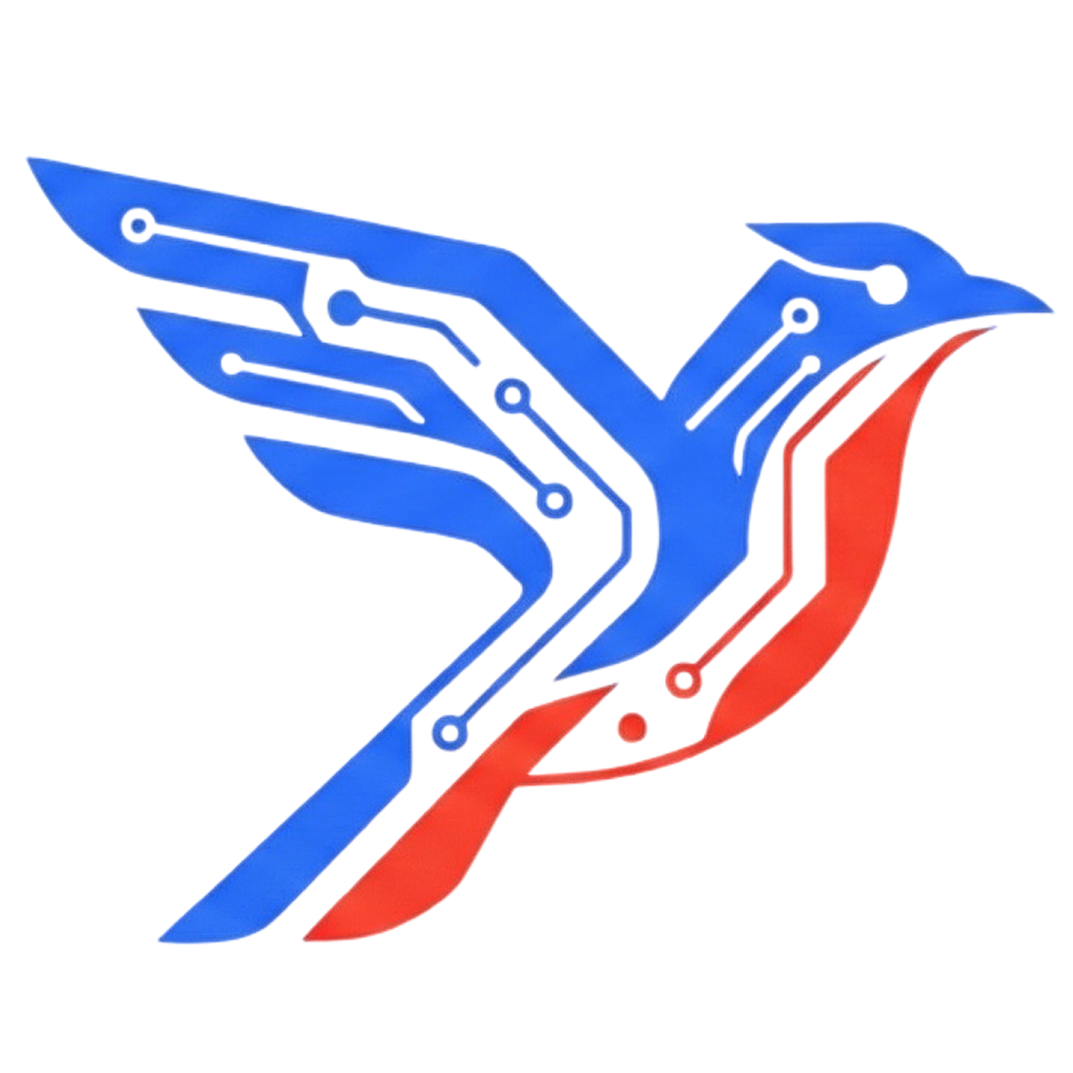 Crisply Circuit Bird Logo